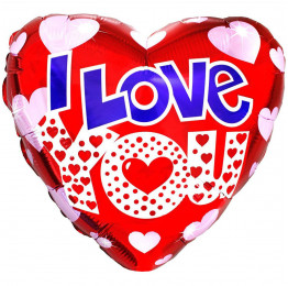 Гелієва кулька "I Love You"